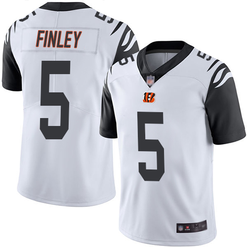 Cincinnati Bengals Limited White Men Ryan Finley Jersey NFL Footballl 5 Rush Vapor Untouchable